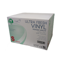 STEELDRILL Ultra Fresh Vinyl Powder-Free Gloves - Small - 1000/Carton