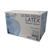 STEELDRILL Ultra Fresh Clear Latex Powder-Free Gloves - Large - 100/pk