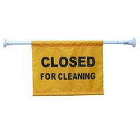 NAB CLEAN Springloaded Door Sign Closed For Cleaning