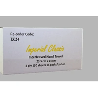 IMPERIAL CLASSIC Interleaved Hand Towels 2-ply 23cmx24cm