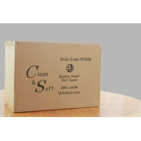 CLEAN & SOFT WT Roll Towel 1ply 18x80m 16R/Ct