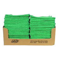 SABCO M/F Cloths Green - 50pk