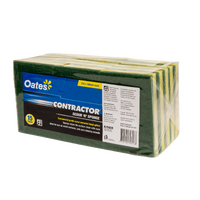 OATES SPONGE SCOURER YELLOW GREEN