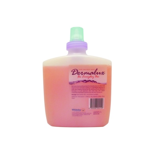 Whiteley Dermalux Natural hand soap 1 litre pod x6 per carton