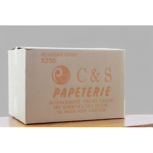 CLEAN & SOFT Interleaved Toilet Paper - 250sheets