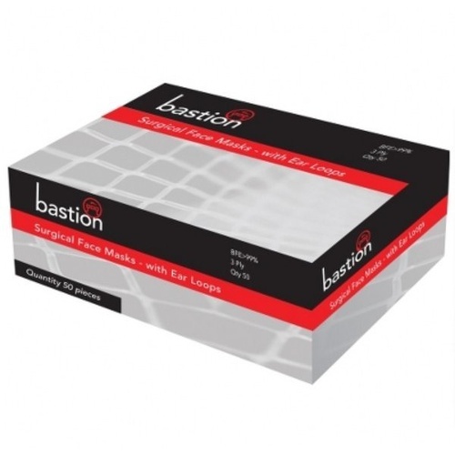 BASTION Earloop Facemasks - 50pk