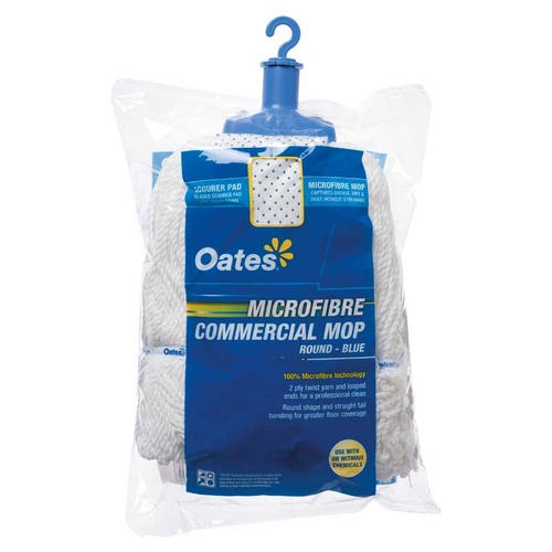 OATES Micofibre Mop 300g Round Blue