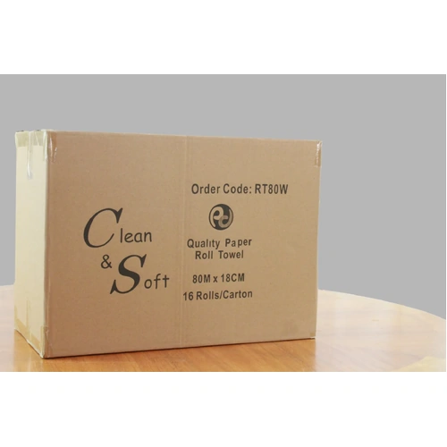 CLEAN & SOFT WT Roll Towel 1ply 18x80m 16R/Ct
