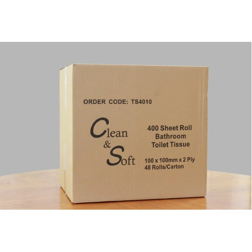 CLEAN & SOFT Toilet Paper 400 Sheet 2-ply x 48 Rolls