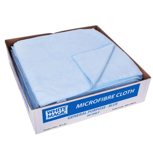 WHITE MAGIC Microfibre Gen Purpose Cloth Blue