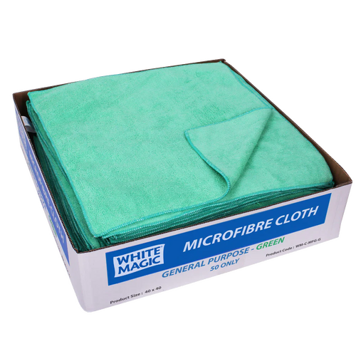 WHITE MAGIC Microfibre Gen Purpose Cloth green
